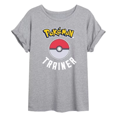 Женская футболка Pokemon Pokémon Trainer, серая