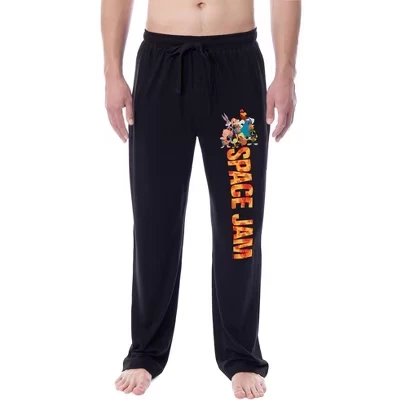 Мужские пижамные брюки Looney Tunes Space Jam, черные