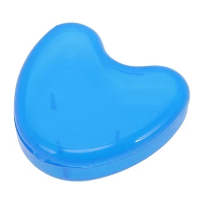 Контейнер для брекетов Unique Bargains Heart, синий