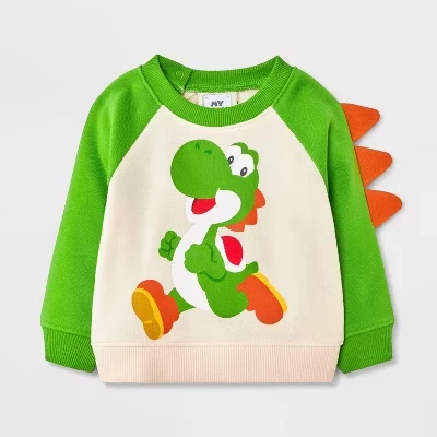 Толстовка My Mario Yoshi для маленьких мальчиков - зеленая