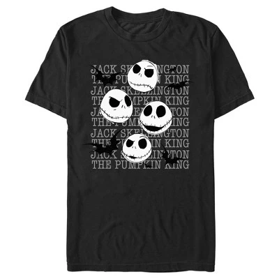 Мужская футболка Jack Skellington the Pumpkin King Expressions от Jack Skellington, черная