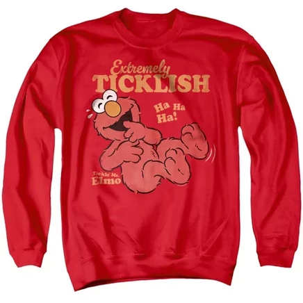 Мужская толстовка с круглым вырезом Tickle Me Elmo, вызывающая сильную щекотку, красного цвета