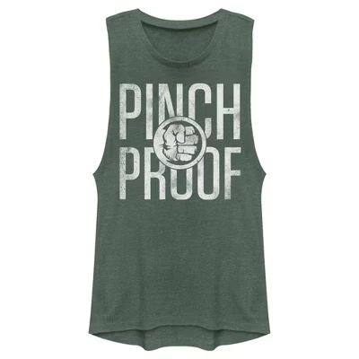 Молодежная женская футболка Muscle Tee на День Святого Патрика Hulk Pinch Smash Festival Muscle Tee