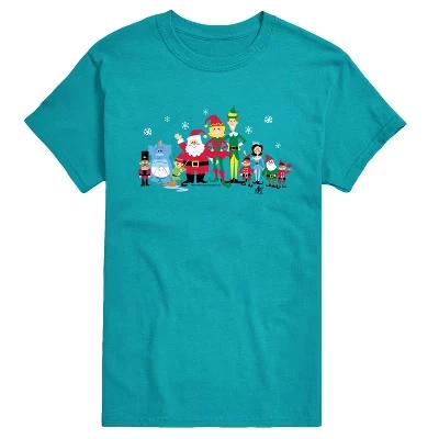 Мужская футболка Buddy And Friends с коротким рукавом и рисунком, синяя