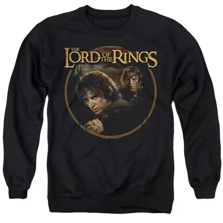 Мужской свитшот The Lord of the Rings Frodo Sam, черный