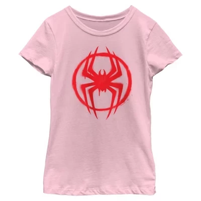 Футболка для девочек Spider-Man, розовая