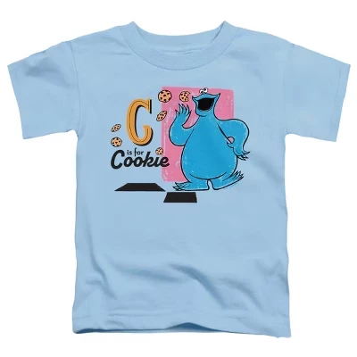 Футболка для мальчиков Sesame Street Куки Монстр, голубая
