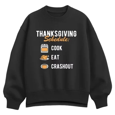 Женский свитшот Instant Message Thanksgiving, черный