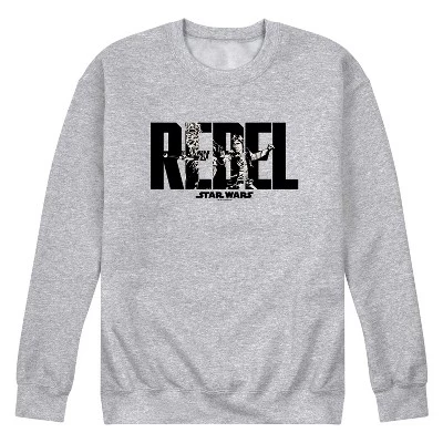 Мужская флисовая толстовка с графическим рисунком Rebel athletic heather