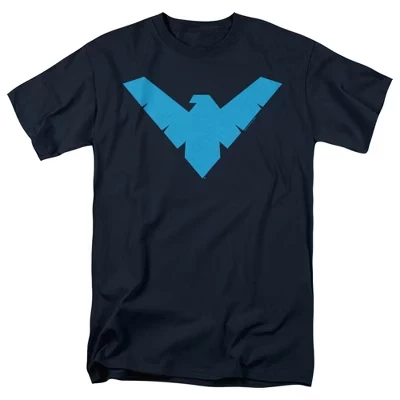 Мужская футболка с символом Nightwing темно-синего цвета
