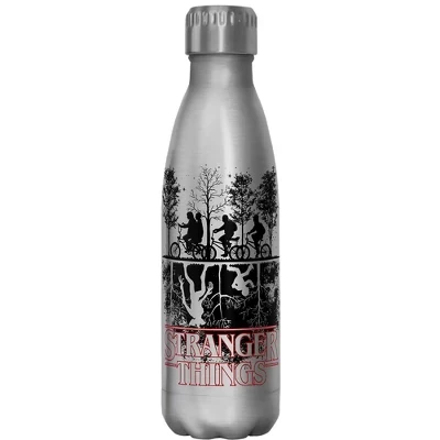 Бутылка Stranger Things «Силуэты Изнанки», стальная