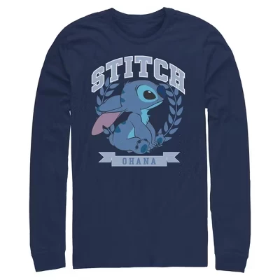 Мужской лонгслив Lilo & Stitch Athletic Ohana, синий