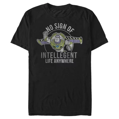 Мужская футболка Buzz No Sign Of Intelligent Life черного цвета
