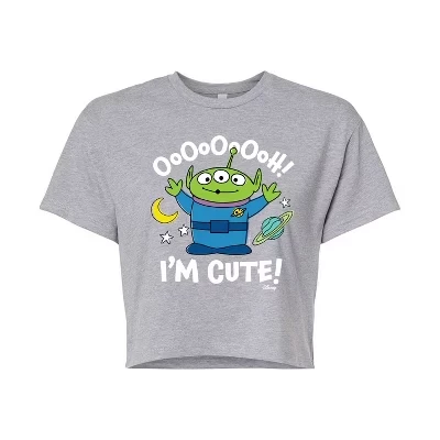 Женская укороченная футболка Disney Toy Story, серая