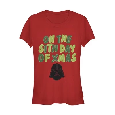 Женская футболка Star Wars Christmas Sith Day, красная