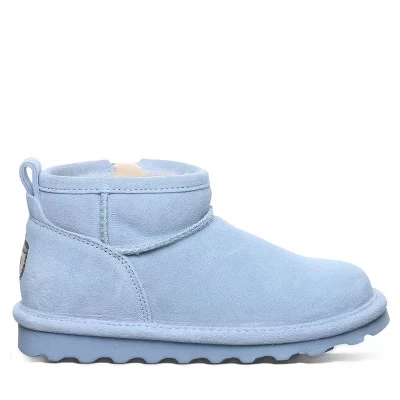Короткие молодежные ботильоны BEARPAW синего цвета