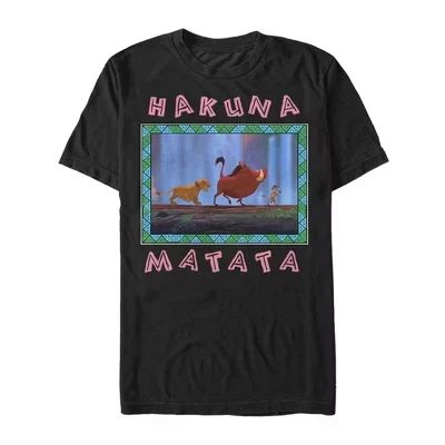 Мужская футболка The Lion King Hakuna Matata, черная