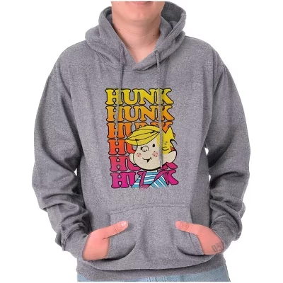 Ретро Толстовка с капюшоном Dennis The Menace Hunk Gradient Hoodie Мужская лицензионная