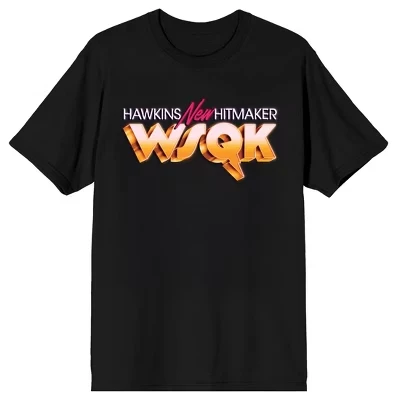 5 Hawkins Hitmaker WSQK Взрослая черная футболка с круглым вырезом и коротким рукавом для взрослых, черная