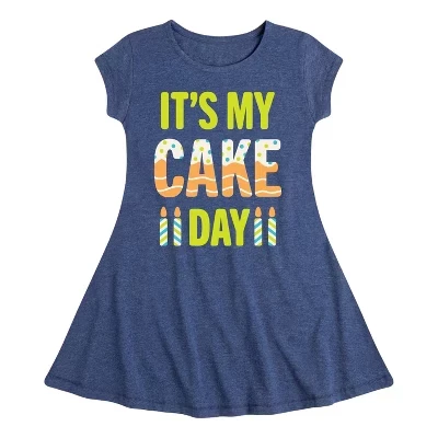 Платье с графическим принтом Its'S My Cake Day Fit & Flair C коротким рукавом