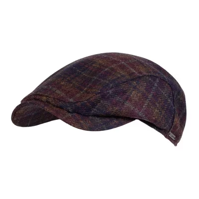 Мужская шерстяная кепка Wigens New Tartan, красная