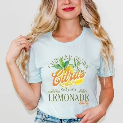 Футболка с коротким рукавом California Grown Lemonade синего цвета