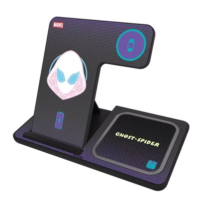 Зарядная станция Keyscaper Marvel 3 в 1 15 Вт, Spider‑Gwen