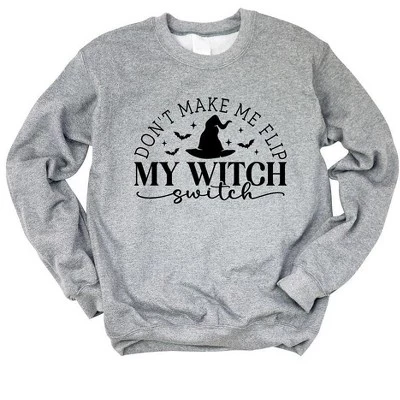 Женский свитшот Simply Sage Market Witch Switch, графитовый