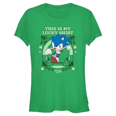 Женская футболка My Lucky Clover Sonic для юниорок kelly