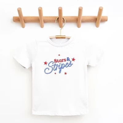 Молодежная футболка Western Stars And Stripes с коротким рукавом белого цвета