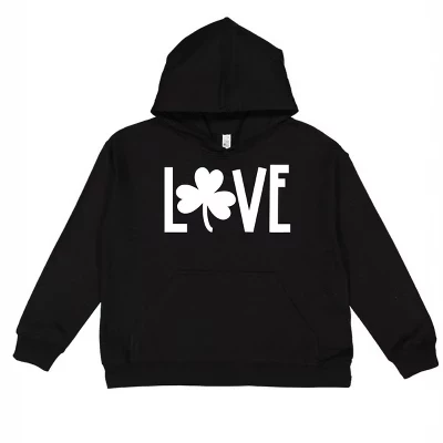 Детская худи The Juniper Shop Love Clover, черная