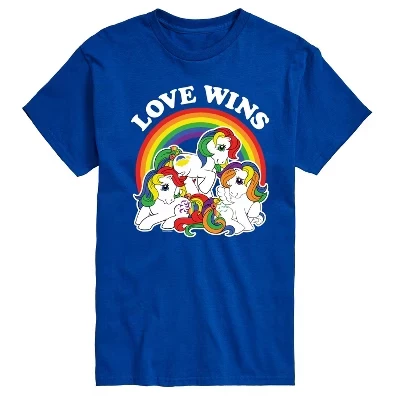 Мужская футболка с коротким рукавом Love Wins- LGBT Pride с графическим принтом 