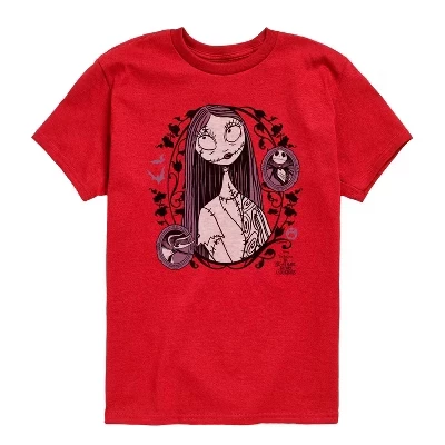 Красная футболка с коротким рукавом и рисунком Sally Art Nouveau красного цвета