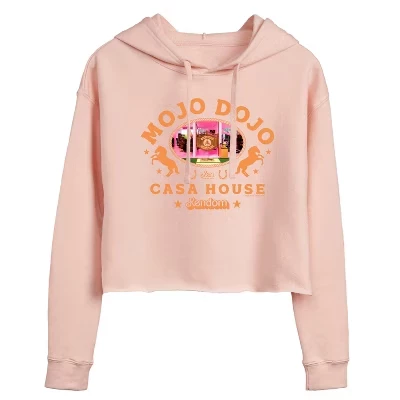 Женское укороченное худи Barbie Mojo Dojo Casa House, синее