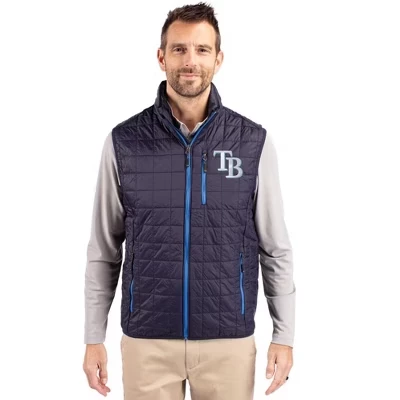 Мужской утепленный жилет-фугу Tampa Bay Rays Rainier PrimaLoft® с эко-изоляцией на молнии