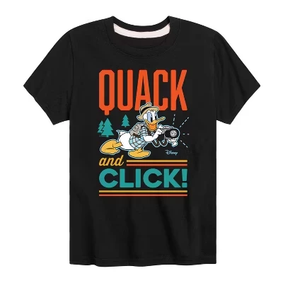 Футболка с коротким рукавом и рисунком Quack And Click, черная
