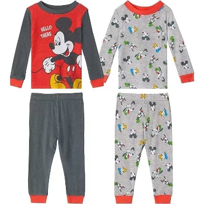Детская пижама 4 шт. Disney Mickey Mouse, принт «Hello there»