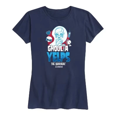 Женская футболка с коротким рукавом и рисунком Ghoulia Yelps