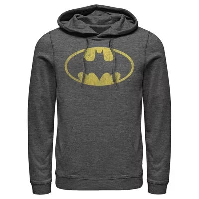 Мужское худи DC Comics Batman Logo, темно-серый меланж