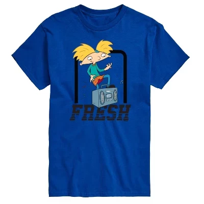 Мужская футболка Hey Arnold Fresh Arnold, синяя
