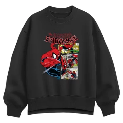 Женский свитшот Marvel «Человек-паук», черный