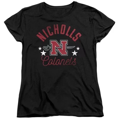 Женская футболка Nicholls State University Colonels с надписью athletic heather