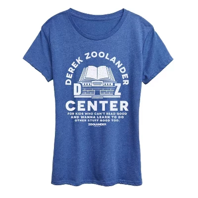 Женская футболка Derek Center с коротким рукавом и рисунком heather royal blue