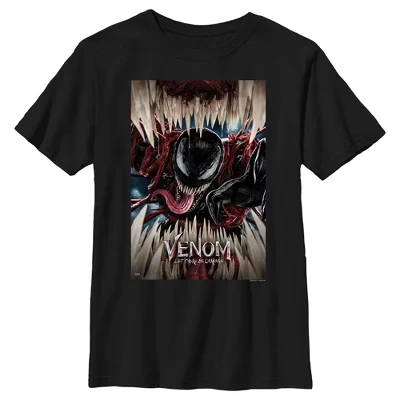 Футболка Boy's Venom: Let There be Carnage с острыми зубами, черная