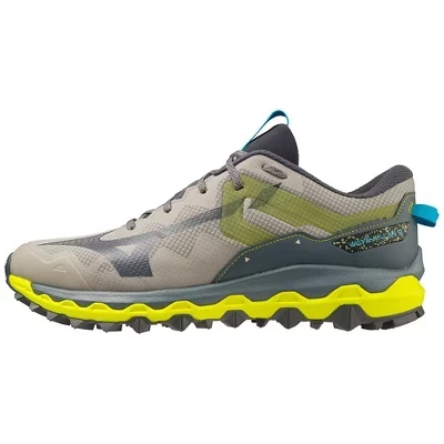 Мужские кроссовки для бега Wave Mujin 9 Trail серого цвета