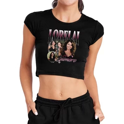 Women's  Lorelai Bootleg Cap Sleeve Baby Rib Crop Top black