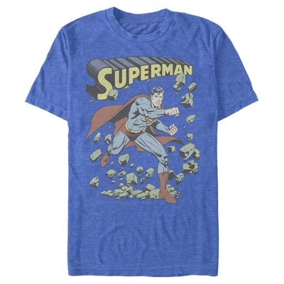 Мужская футболка DC Comics Superman Hero, синяя