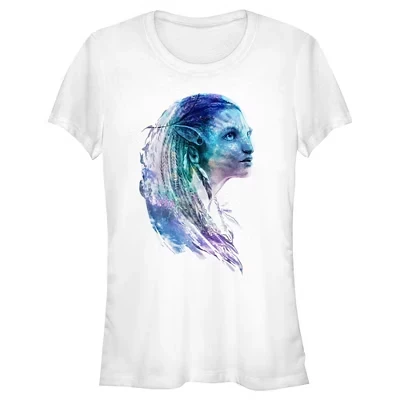 Женская футболка Juniors Womens : The Way of Water Ocean Neytiri белого цвета