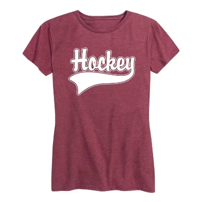 Женская футболка с коротким рукавом Hockey Baseball Tail с графическим рисунком