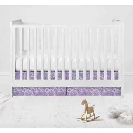 - Юбка для кроватки Isabella Paisley Lilac Scroll/Юбка для кроватки для малышей